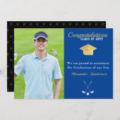 ブルーフォトゴルフ2022年卒業 案内状 (正面/裏面)