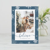 ブルーフォトスノーフレーク信じ シーズンカード (スタンド正面)