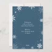 ブルーフォトスノーフレーク信じ シーズンカード (裏面)