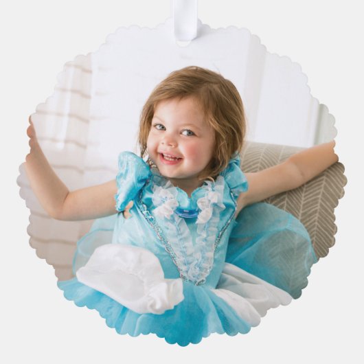 ブルーフォトハッピーハヌカータイポグラフィスター・オブ・デイビッド オーナメントカード (裏面)