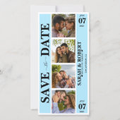 ブルーフォトブースコラージュ セーブザデート (正面)