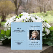 ブルーフォトボーイ葬儀プログラム