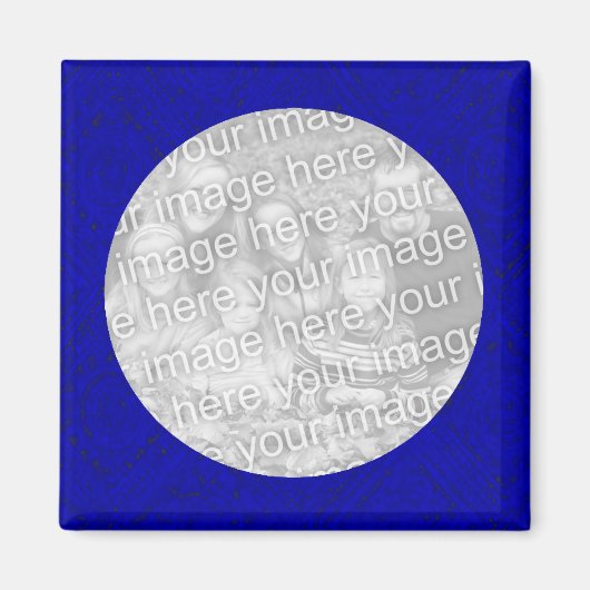 ブルーフォトマグネットテンプレート マグネット (正面)