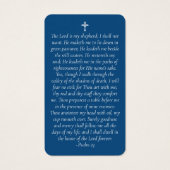 ブルーフォトメモリアル祈りの言葉カード (裏面)