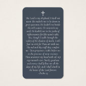 ブルーフォトメモリアル祈りの言葉カード (裏面)