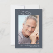 ブルーフォトメモリアル祈りの言葉カード ノートカード (正面)