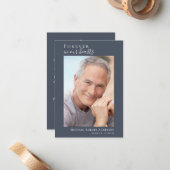 ブルーフォトメモリアル祈りの言葉カード ノートカード (正面/裏面インサイチュ)