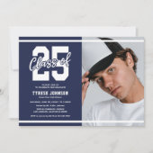 ブルーフォトモダン卒業記念パーティー 招待状 (正面)