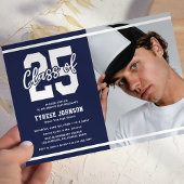 ブルーフォトモダン卒業記念パーティー 招待状