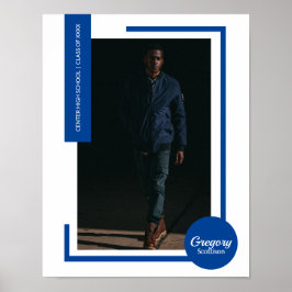 ブルーフォトモダン卒業 ポスター