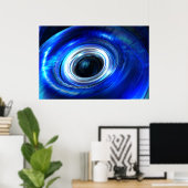 ブルーフォトン波 ポスター (ホームオフィス)