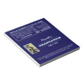 ブルーフォト卒業お気に入りキャンディラッパーメモ帳 ノートパッド (アングル)