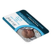 ブルーフォト誕生発表フレックスフラットマグネット マグネット (右側)