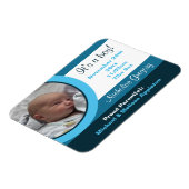 ブルーフォト誕生発表フレックスフラットマグネット マグネット (左側)