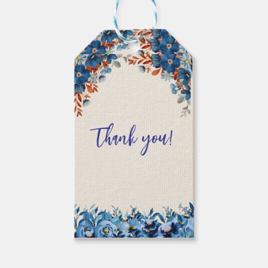 ブルーフォラル ギフトタグ (正面)