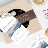 ブルーフォレストとキツネ、世界への喜び、休日 ギフトタグ