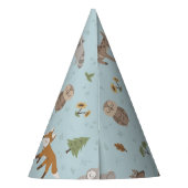 ブルーフォレストウッドランドクリッター男女兼用 パーティーハット (裏面)