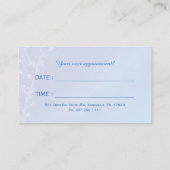 ブルーフォレストツリーズ事業アポイントメントカード 予約カード (裏面)