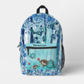 ブルーフォレストヘッジホッグ プリントバックパック (正面)