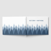 ブルーフォレストレンジウッドランド結婚ズ ゲストブック (全面)