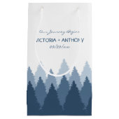 ブルーフォレストレンジウッドランド結婚ズ スモールペーパーバッグ (正面)