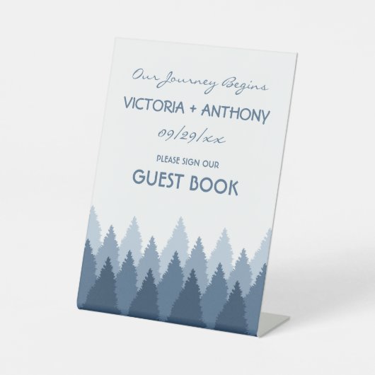 ブルーフォレストレンジウッドランド結婚ズ 台座サイン (正面)