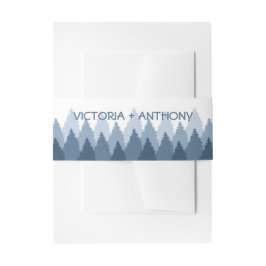 ブルーフォレストレンジウッドランド結婚ズ 招待状ベリーバンド