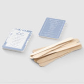 ブルーフォレ結婚ストのセレモニープログラム ハンドファン (組立なし)