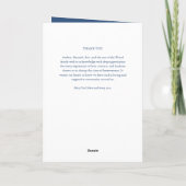 ブルーフォーエバー我々のハート男の赤ちゃん葬儀 プログラム (裏面)