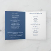 ブルーフォーエバー我々のハート男の赤ちゃん葬儀 プログラム (内部)