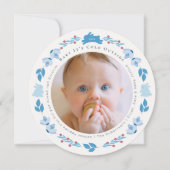 ブルーフォークアートベビー シーズンカード (正面)