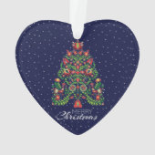 ブルーフォーククリスマスデコレーション オーナメント (裏面)