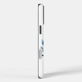 ブルーフォークフローラルパターン Case-Mate iPhoneケース (裏面 / 右)