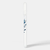 ブルーフォークフローラルパターン Case-Mate iPhoneケース (裏面 / 左)