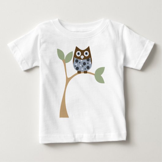ブルーフクロウベビー ベビーTシャツ (正面)
