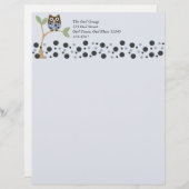 ブルーフクロウベビー レターヘッド (正面/裏面)