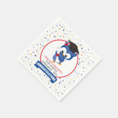 ブルーフクロウ幼稚園卒業 スタンダードカクテルナプキン (角)