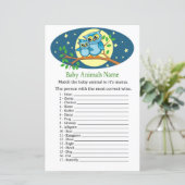 ブルーフクロウ赤ちゃんアニマルネームゲーム (スタンド正面)