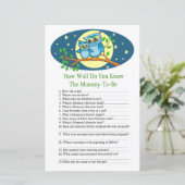 ブルーフクロウ赤ちゃんシャワーゲームをどれだけ知っているか (スタンド正面)