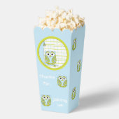 ブルーフクロウ赤ちゃんシャワー フェイバーボックス (はじけた状態)