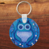 ブルーフクロウ キーホルダー (正面)