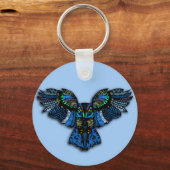 ブルーフクロウ キーホルダー (正面)