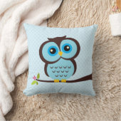 ブルーフクロウ クッション (ブランケット)