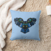 ブルーフクロウ クッション (ブランケット)