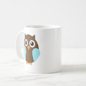 ブルーフクロウ コーヒーマグカップ (正面左)