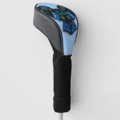 ブルーフクロウ ゴルフヘッドカバー (アングル)