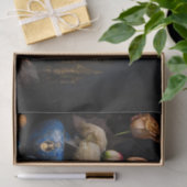 ブルーフクロウ&フラワーズ 薄葉紙 (ギフト)