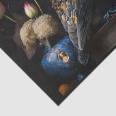 ブルーフクロウ&フラワーズ 薄葉紙 (詳細)