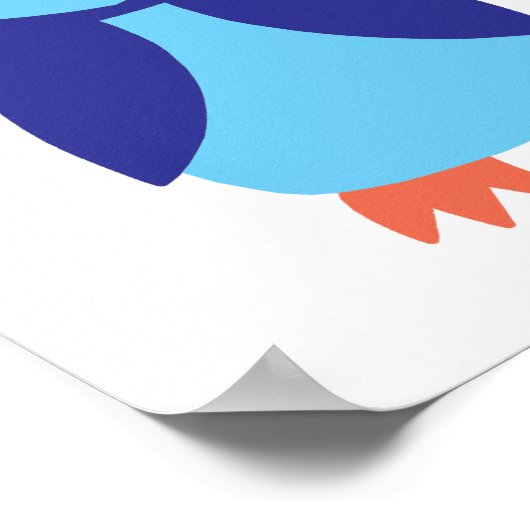 ブルーフクロウ ポスター (角)