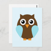 ブルーフクロウ ポストカード (正面/裏面)